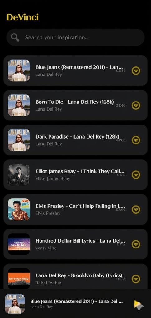 DeVinci Music Player preview
